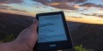 Reading on the edge of the world!