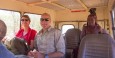 Giving a local himba woman a ride